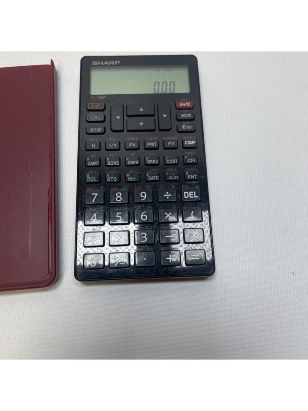Sharp EL-738F Financial Calculator With Protective Case  Tested - Picture 5 of 9